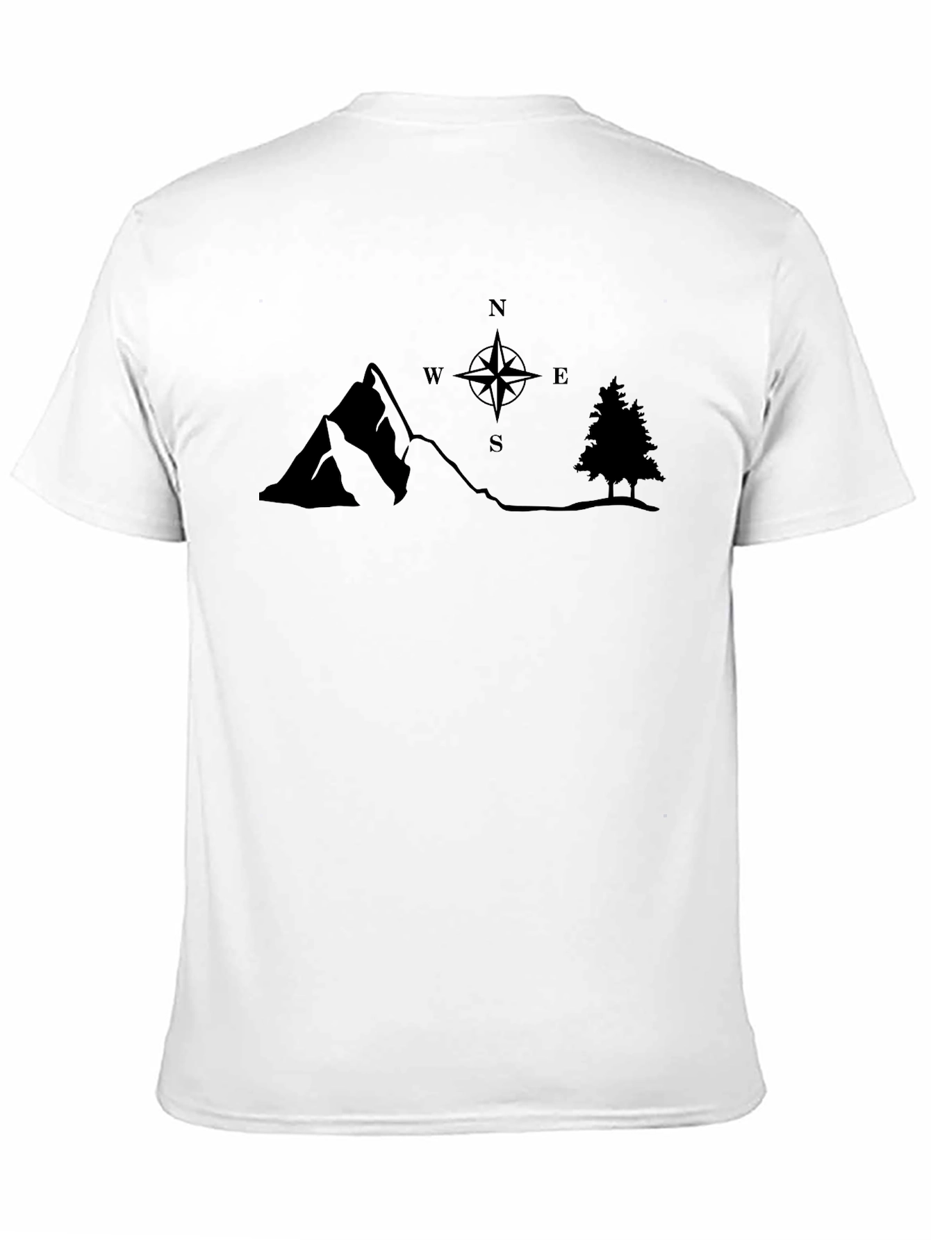 Mountain Compass Graphic Tee - Black