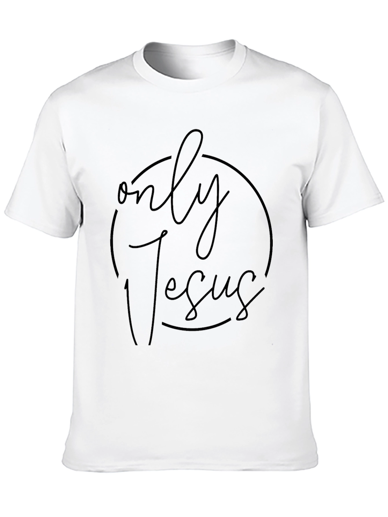 Only Jesus Graphic Tee - Stylish Christian Apparel