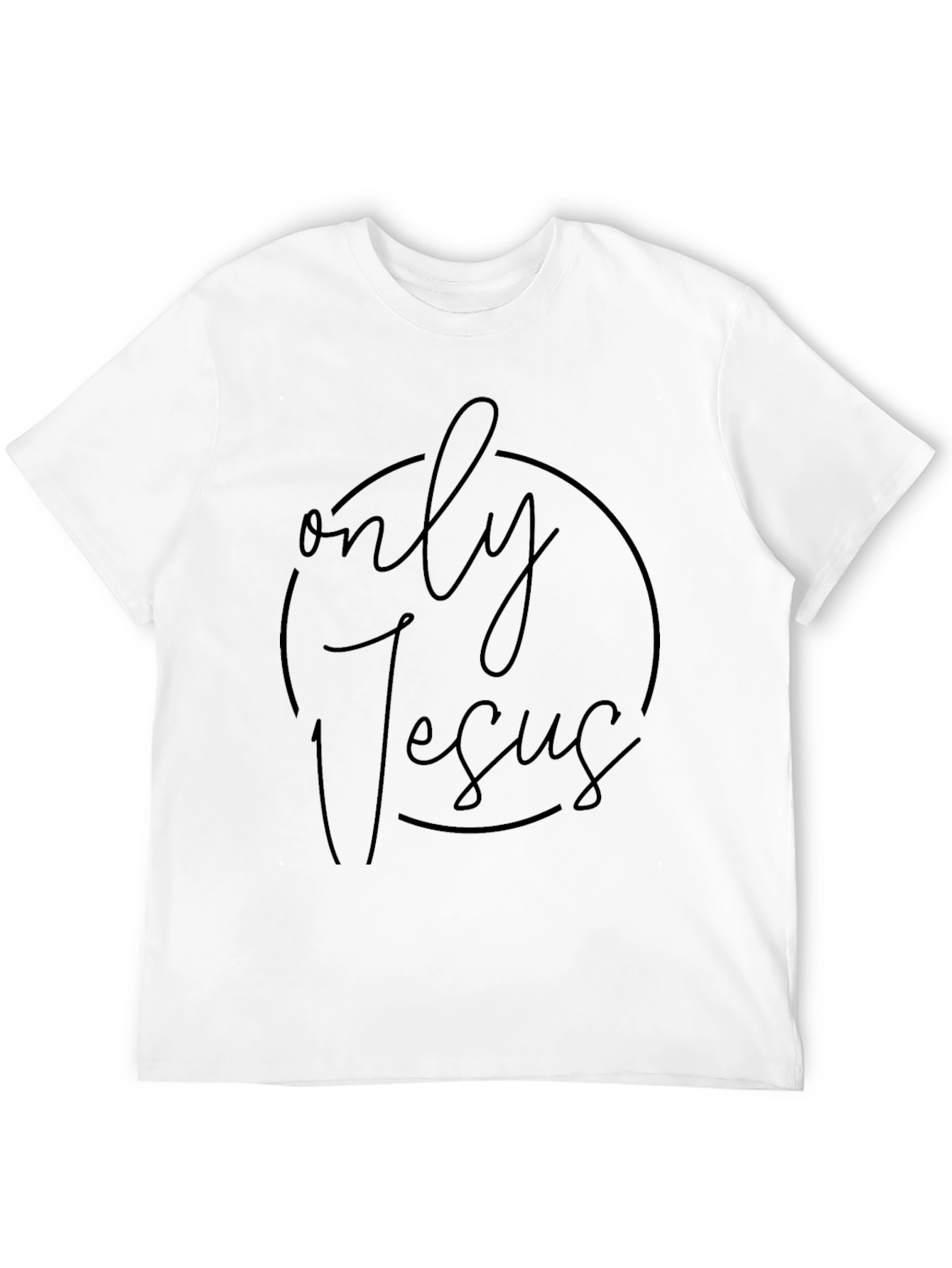 Only Jesus Graphic Tee - Stylish Christian Apparel