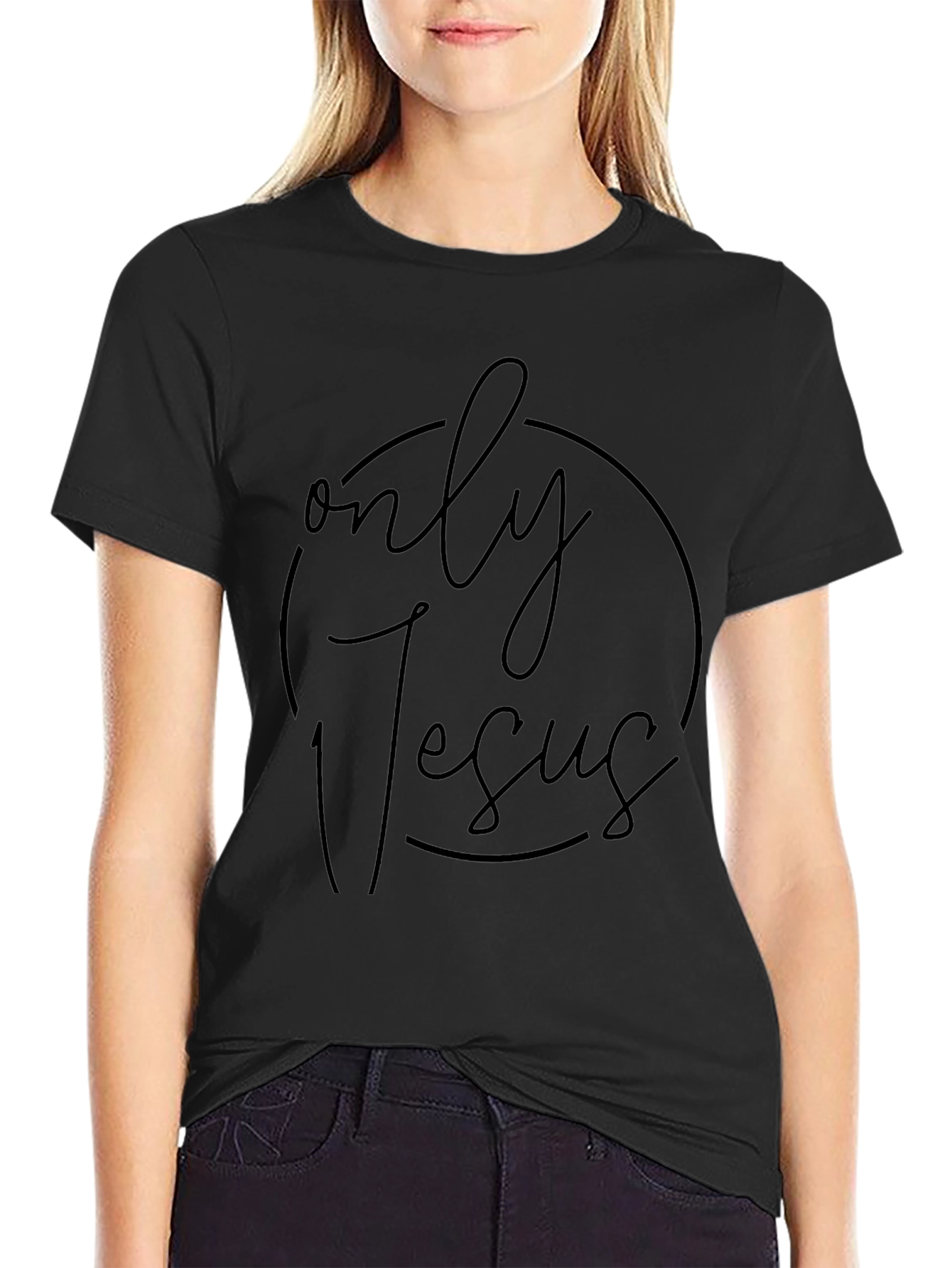 Only Jesus Graphic Tee - Stylish Christian Apparel