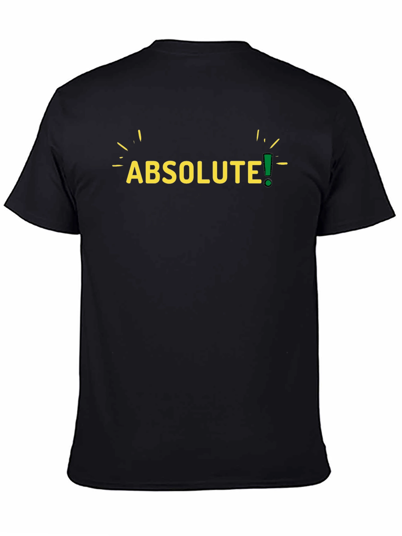 Absolute! Mens Black Graphic T-Shirt