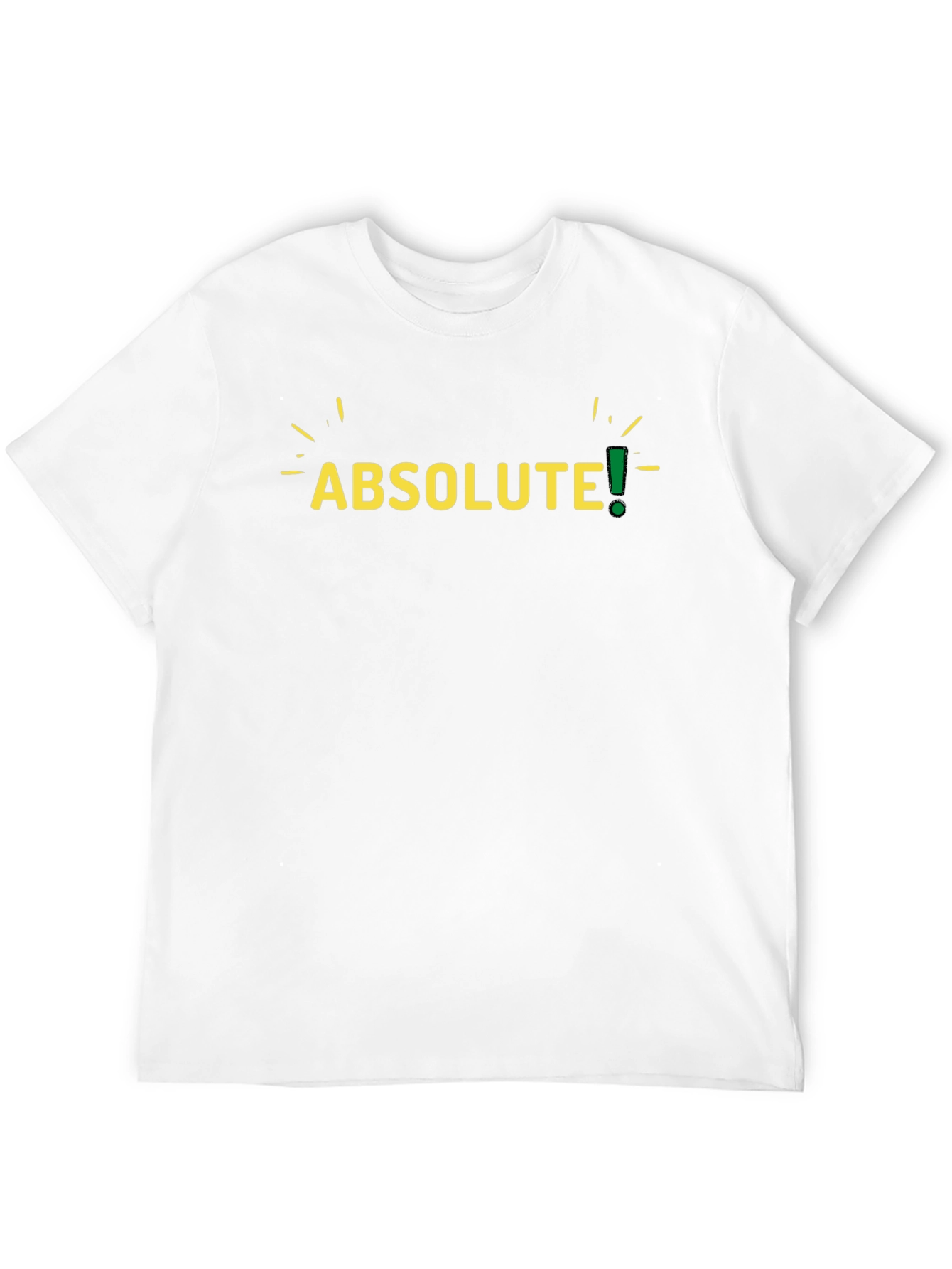 Absolute! Mens Black Graphic T-Shirt