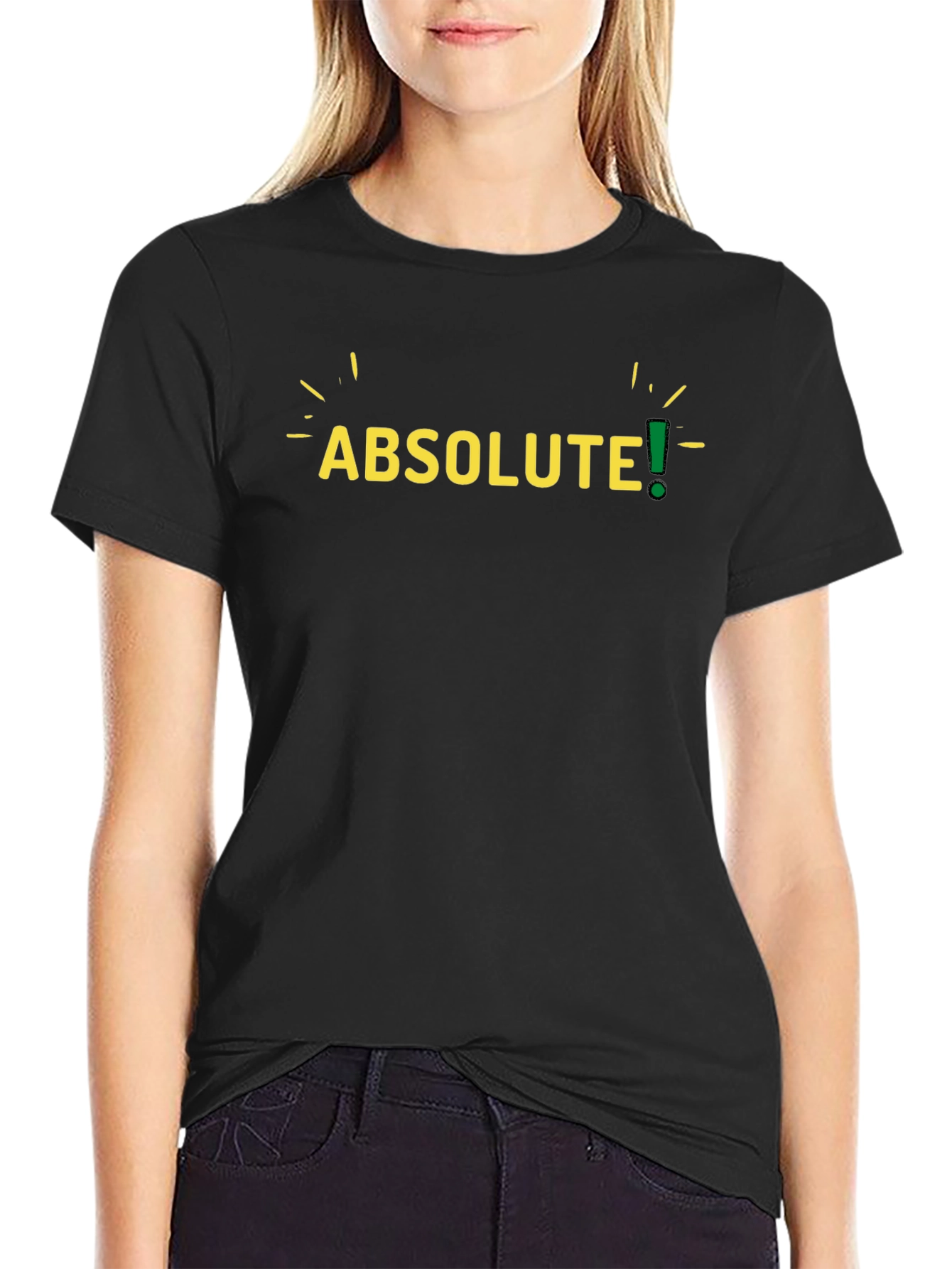 Absolute! Mens Black Graphic T-Shirt