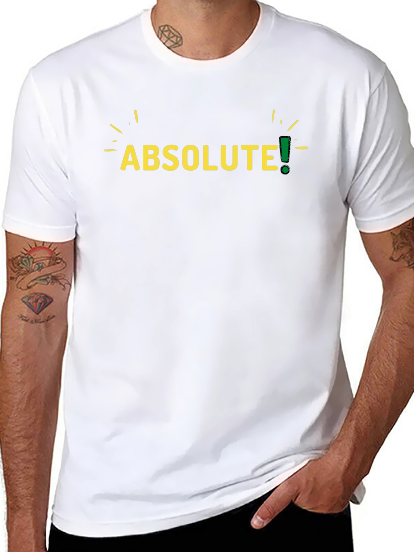 Absolute! Mens Black Graphic T-Shirt