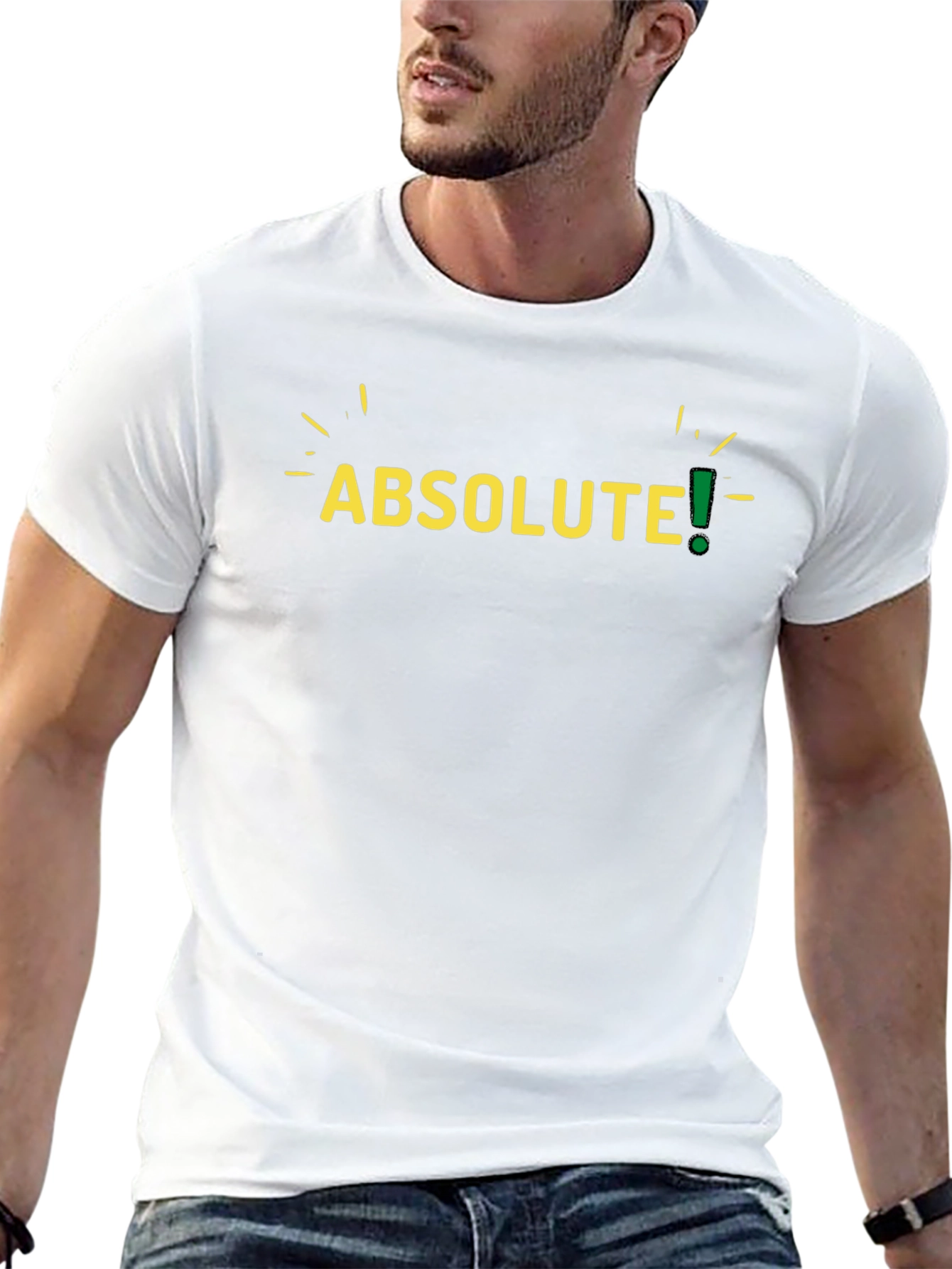 Absolute! Mens Black Graphic T-Shirt