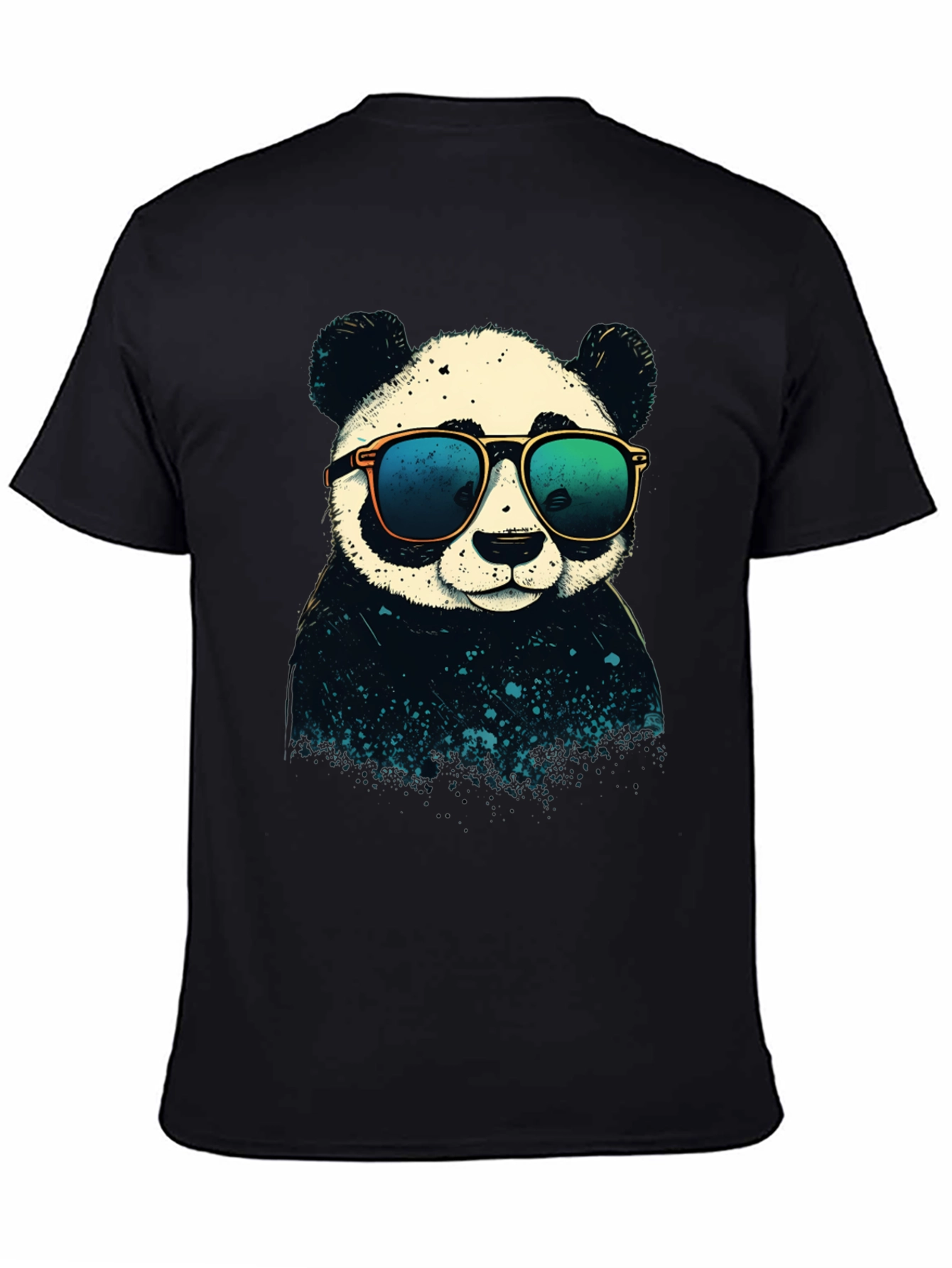 Cool Panda Graphic T-Shirt - Black