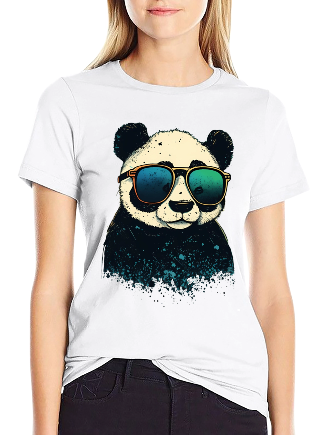 Cool Panda Graphic T-Shirt - Black