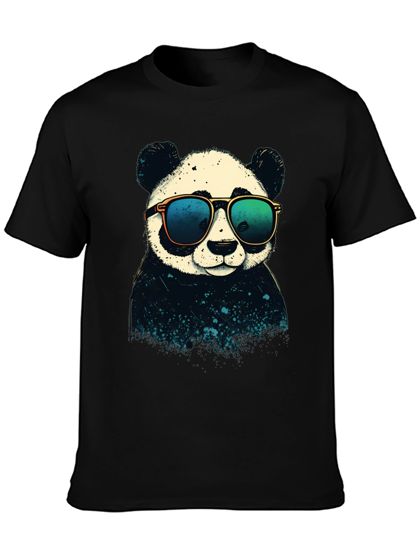 Cool Panda Graphic T-Shirt - Black