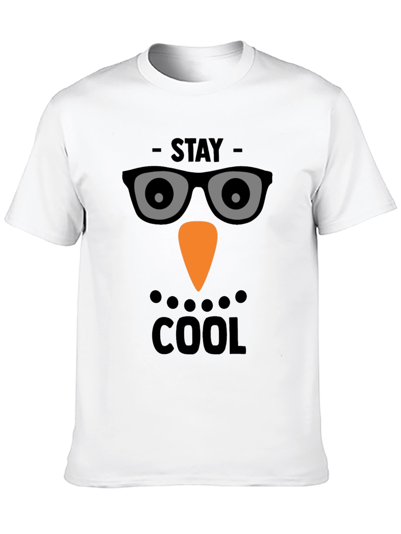 Stay Cool Snowman Face T-Shirt