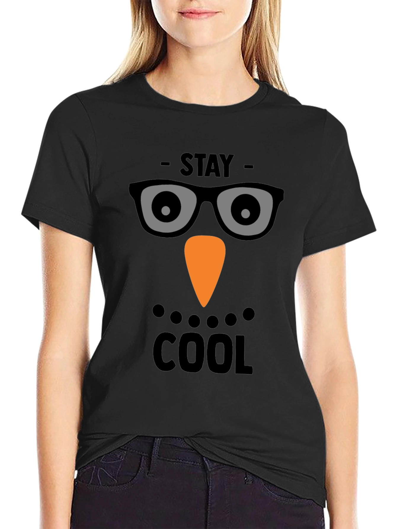 Stay Cool Snowman Face T-Shirt