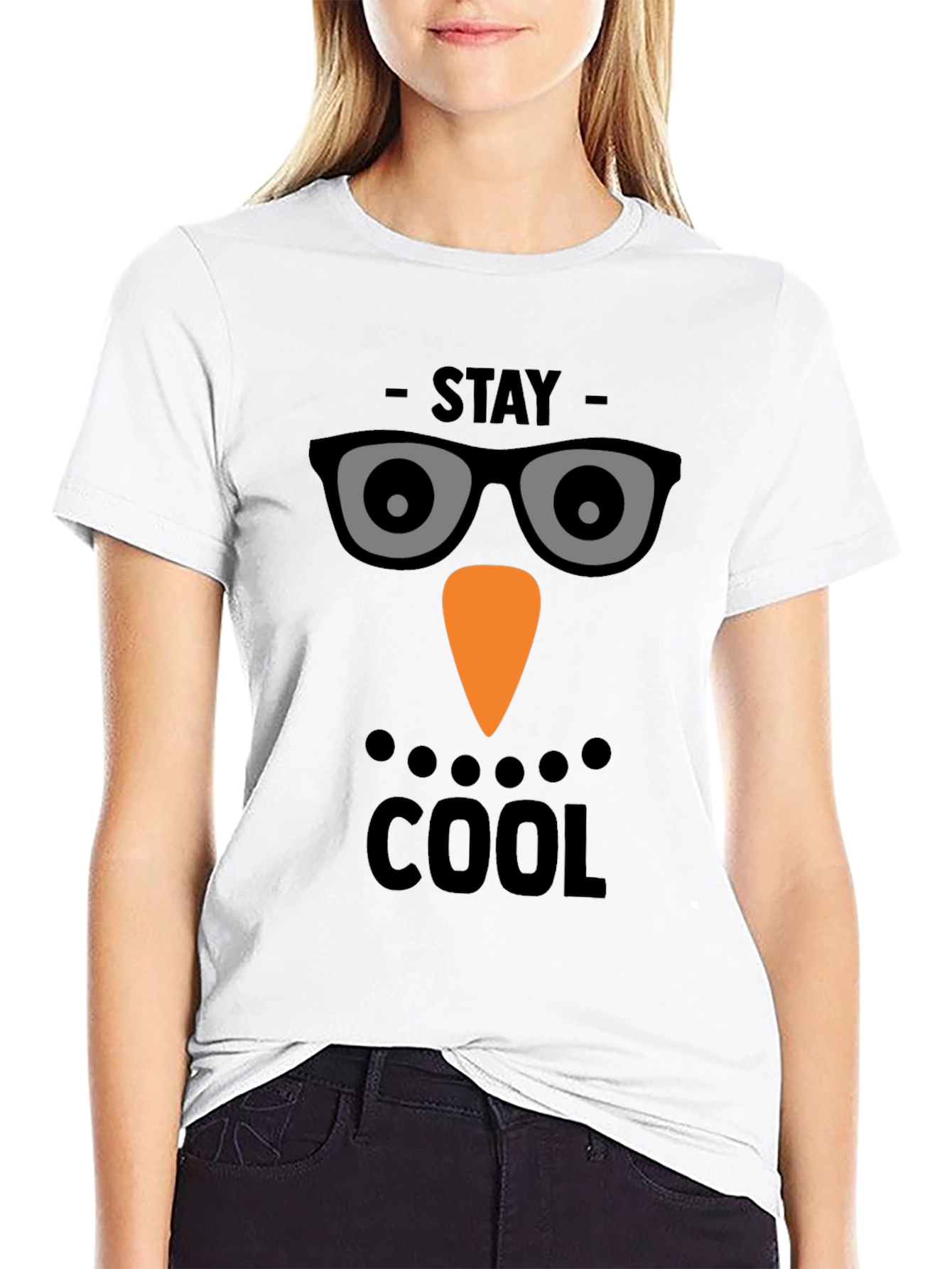 Stay Cool Snowman Face T-Shirt