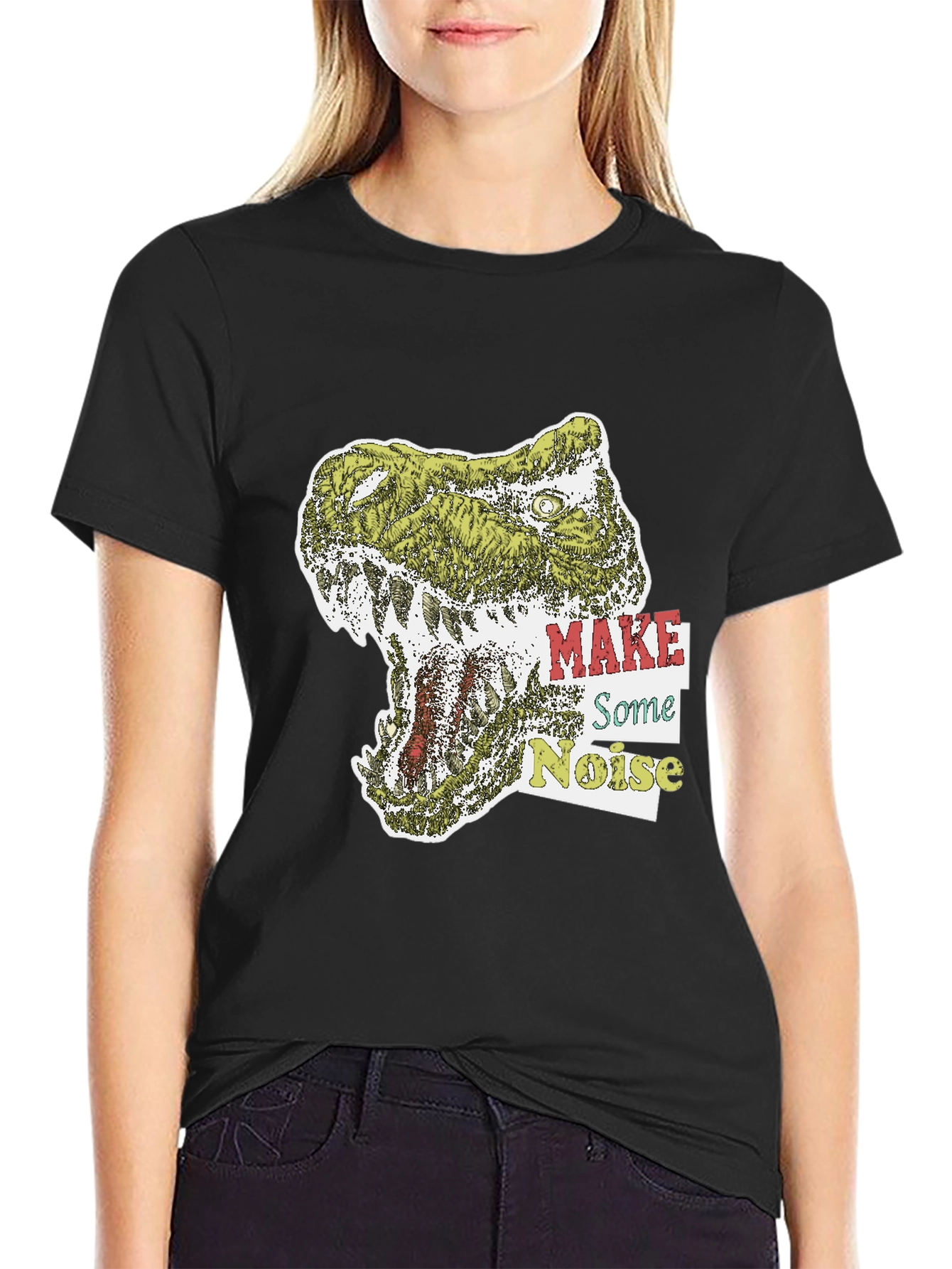 Dino Roar Graphic Tee - Make Some Noise T-Shirt