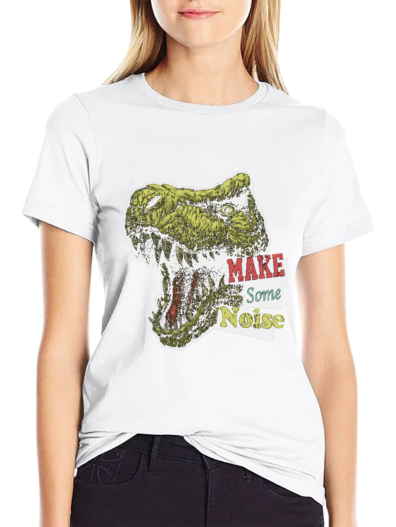 Dino Roar Graphic Tee - Make Some Noise T-Shirt