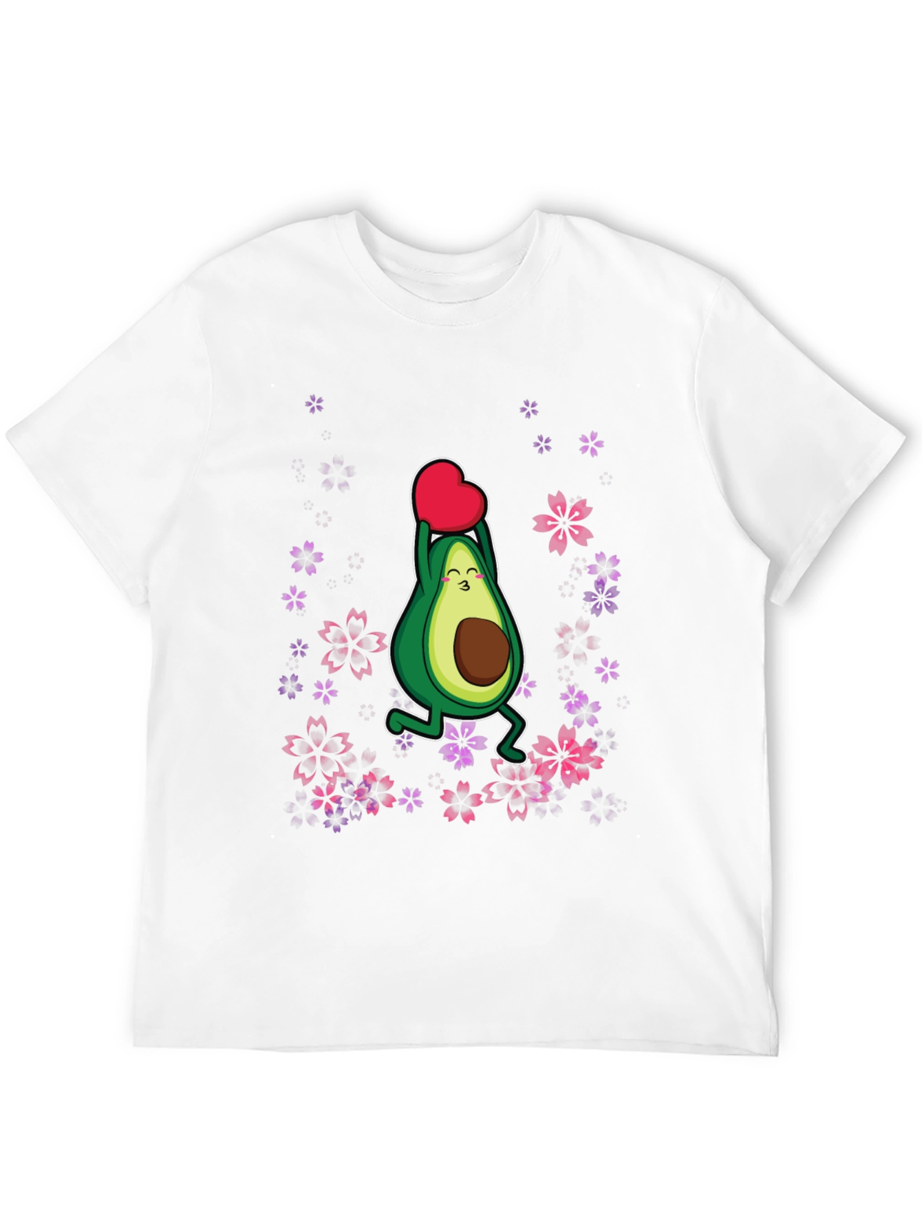 Avocado Heart T-Shirt - Black Graphic Tee