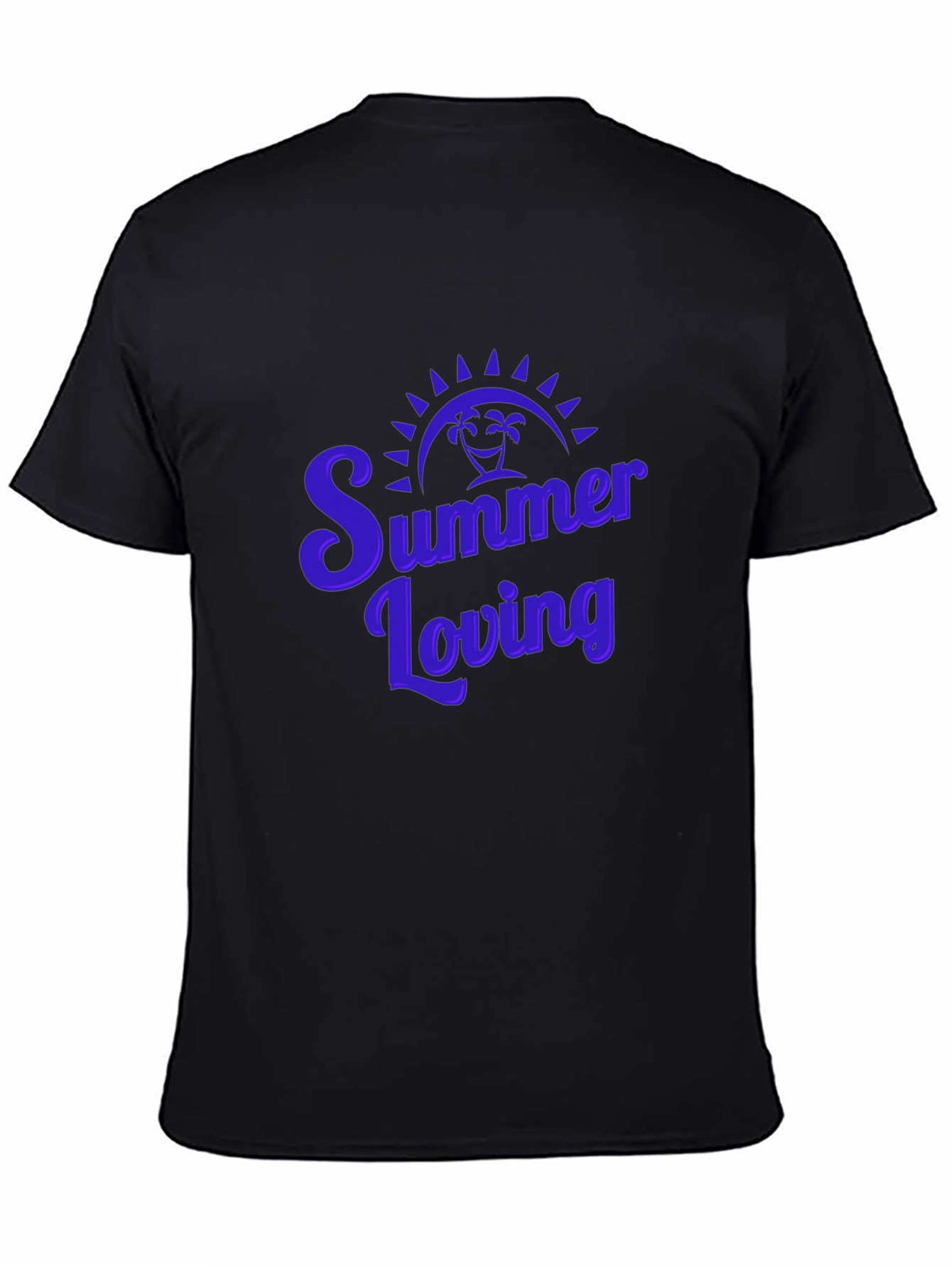 Summer Loving Graphic Tee - Black Casual T-Shirt