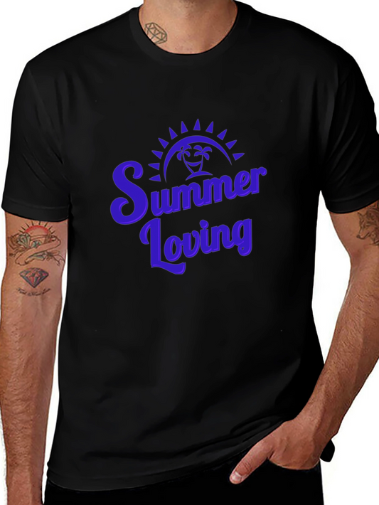Summer Loving Graphic Tee - Black Casual T-Shirt