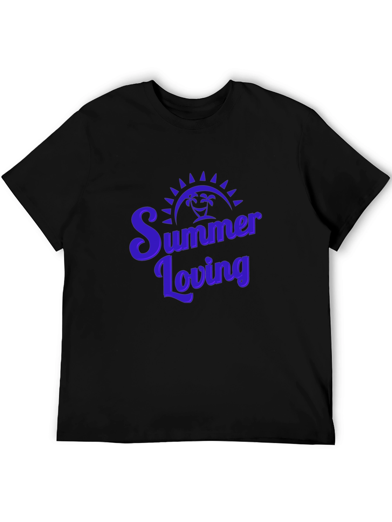 Summer Loving Graphic Tee - Black Casual T-Shirt