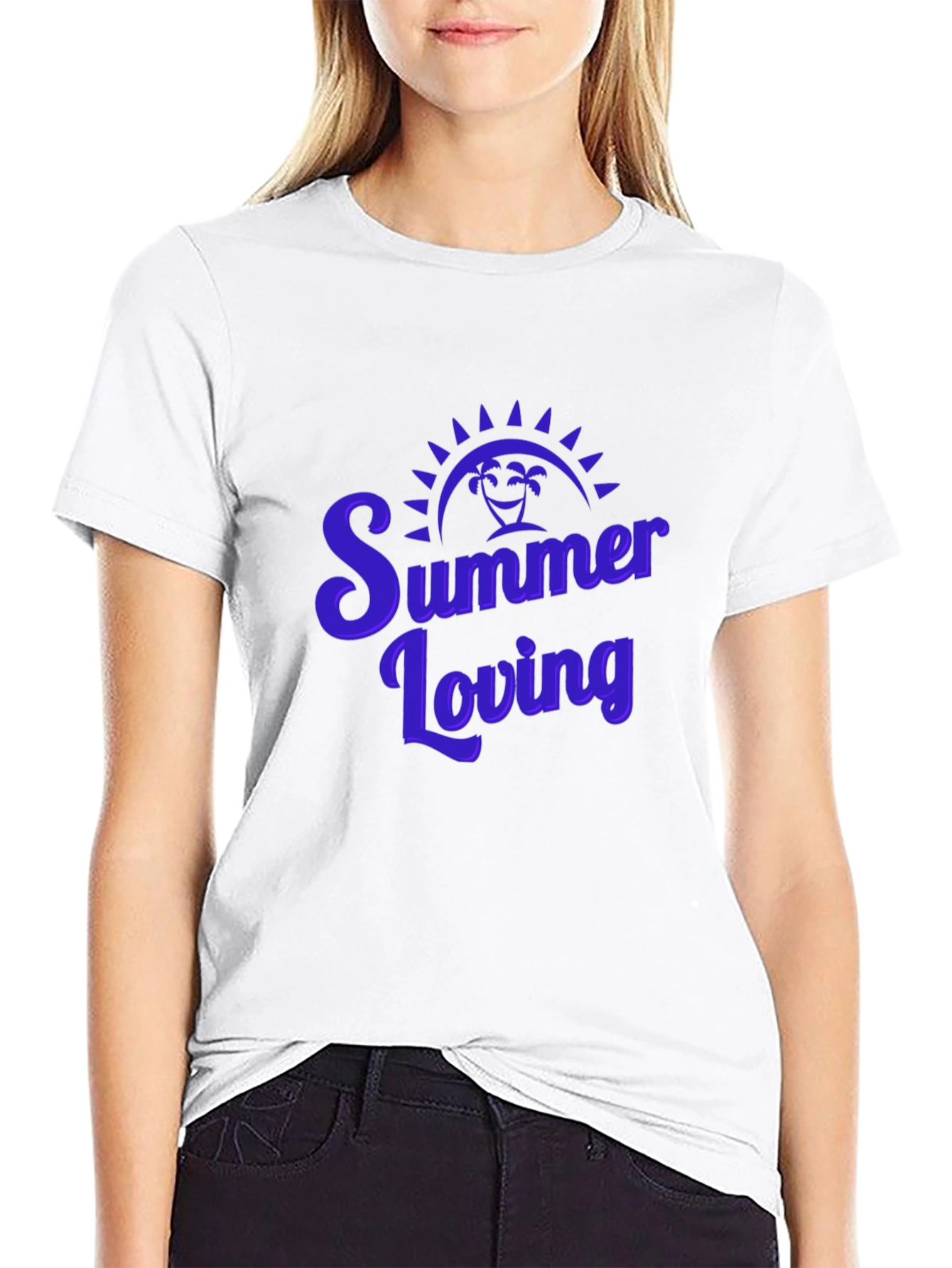 Summer Loving Graphic Tee - Black Casual T-Shirt