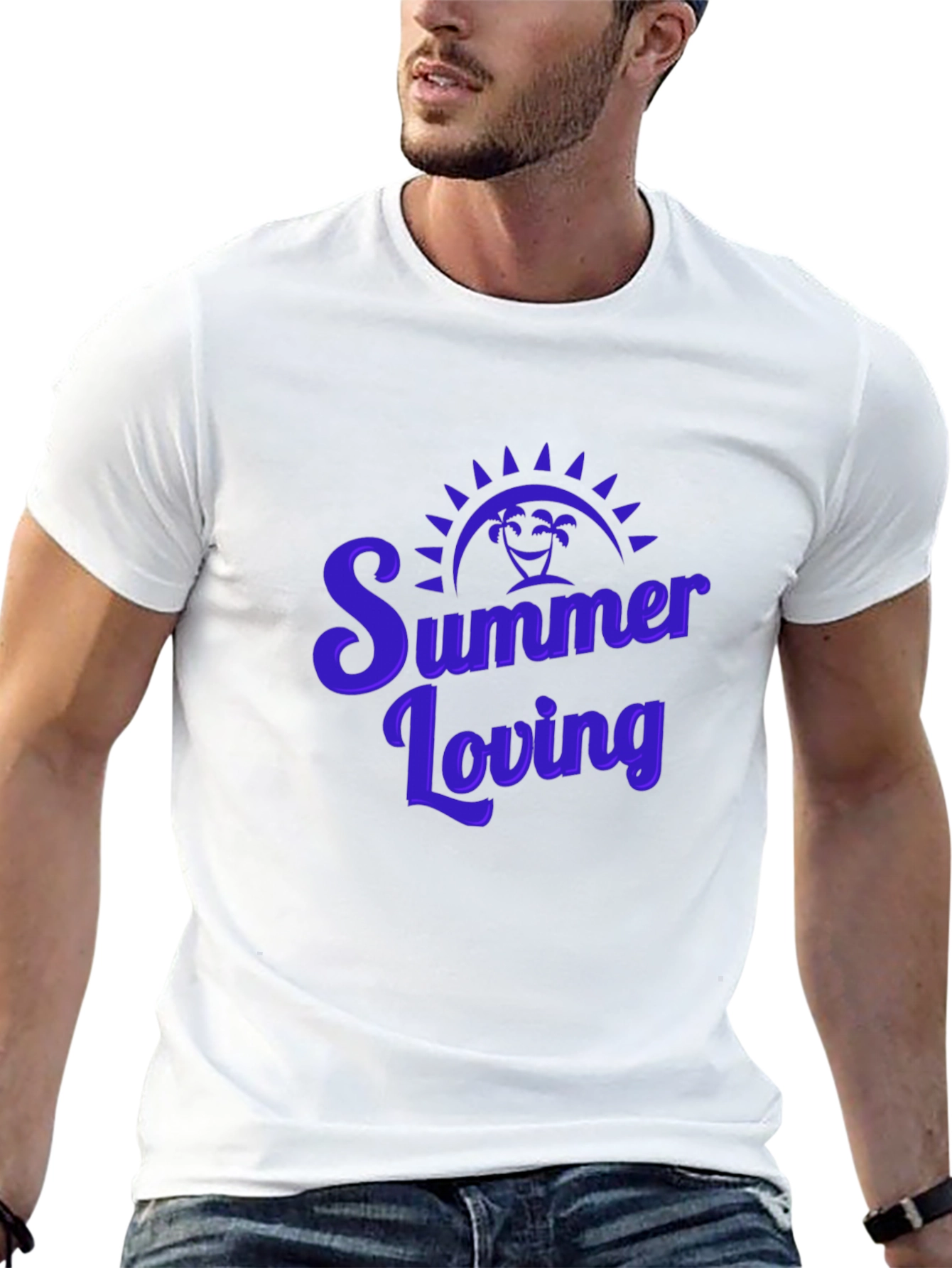 Summer Loving Graphic Tee - Black Casual T-Shirt