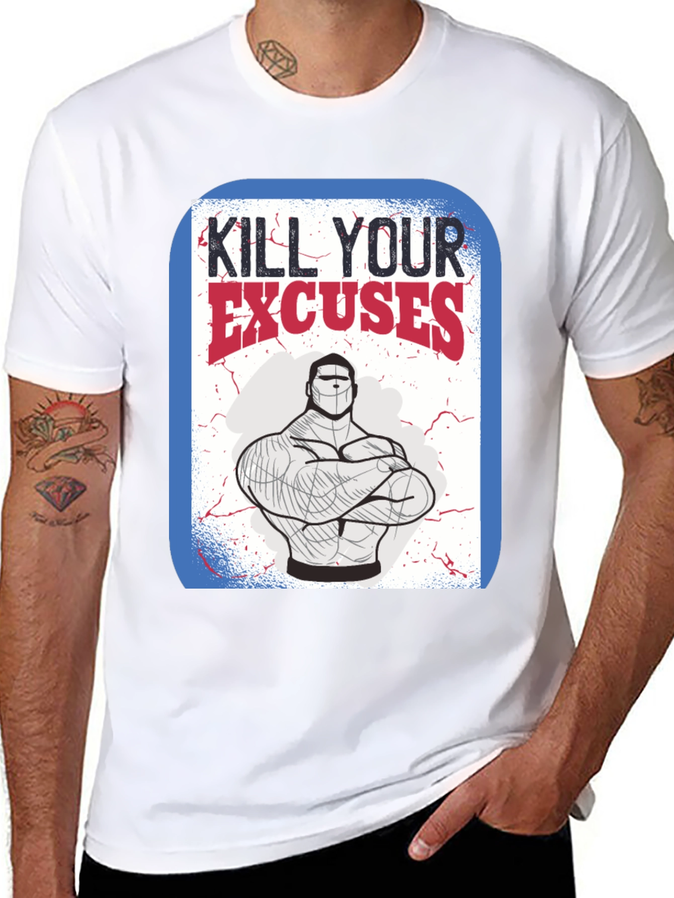 Kill Your Excuses Graphic Tee - Fitness Motivation