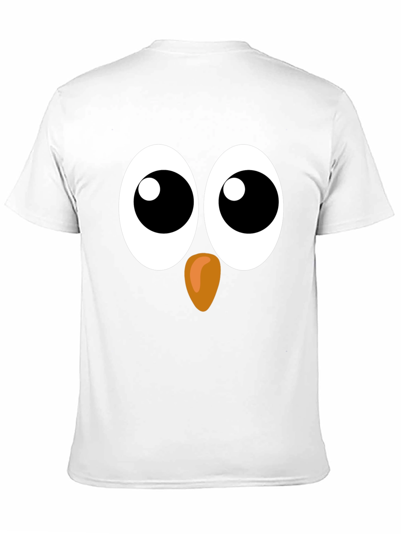 Funny Owl Face Graphic Black T-Shirt