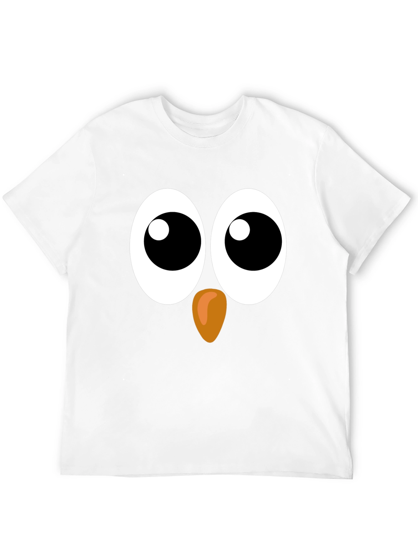 Funny Owl Face Graphic Black T-Shirt
