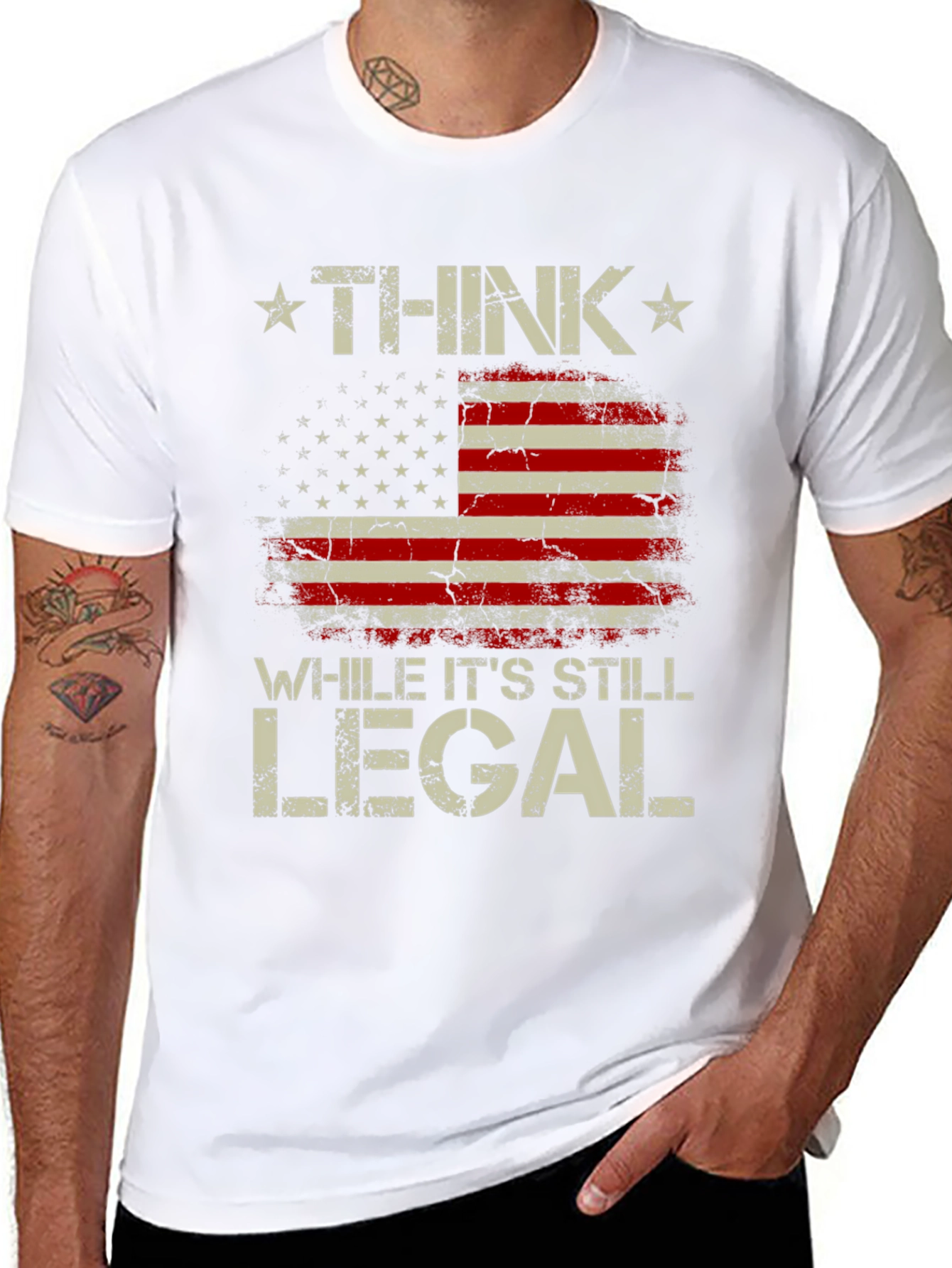 Think While Its Still Legal Patriotic T-Shirt