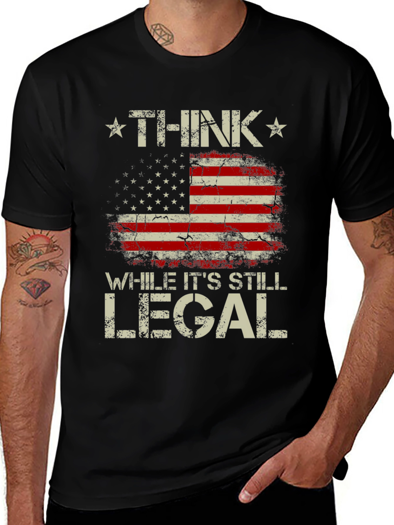 Think While Its Still Legal Patriotic T-Shirt