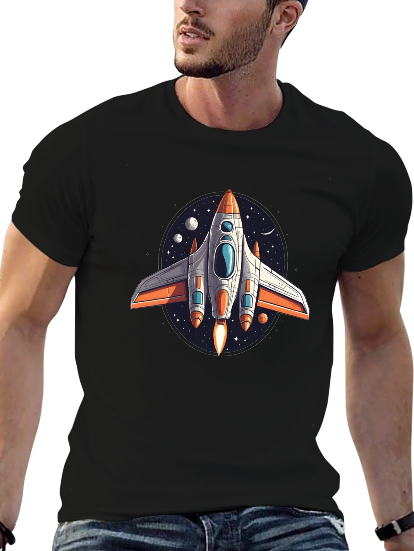 Retro Rocket Ship T-Shirt