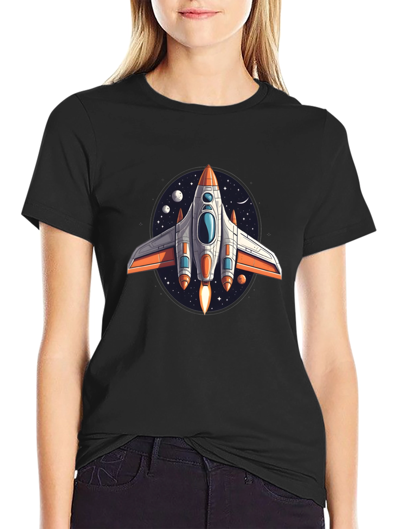 Retro Rocket Ship T-Shirt