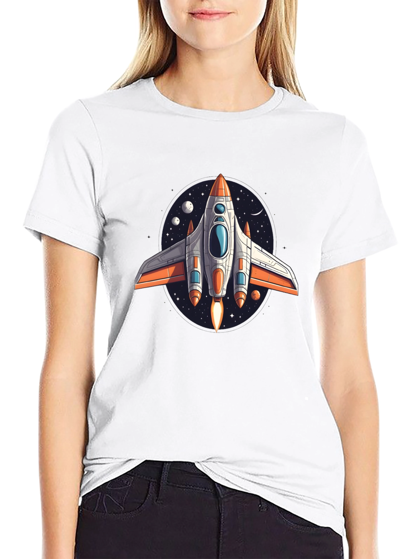 Retro Rocket Ship T-Shirt