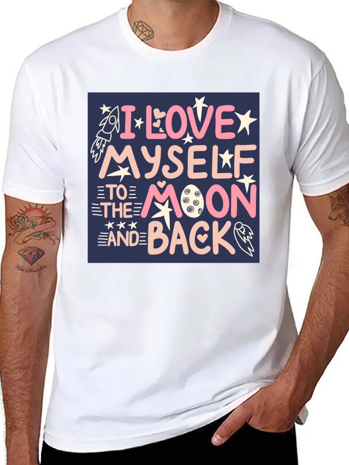 I Love Myself To The Moon Graphic Tee