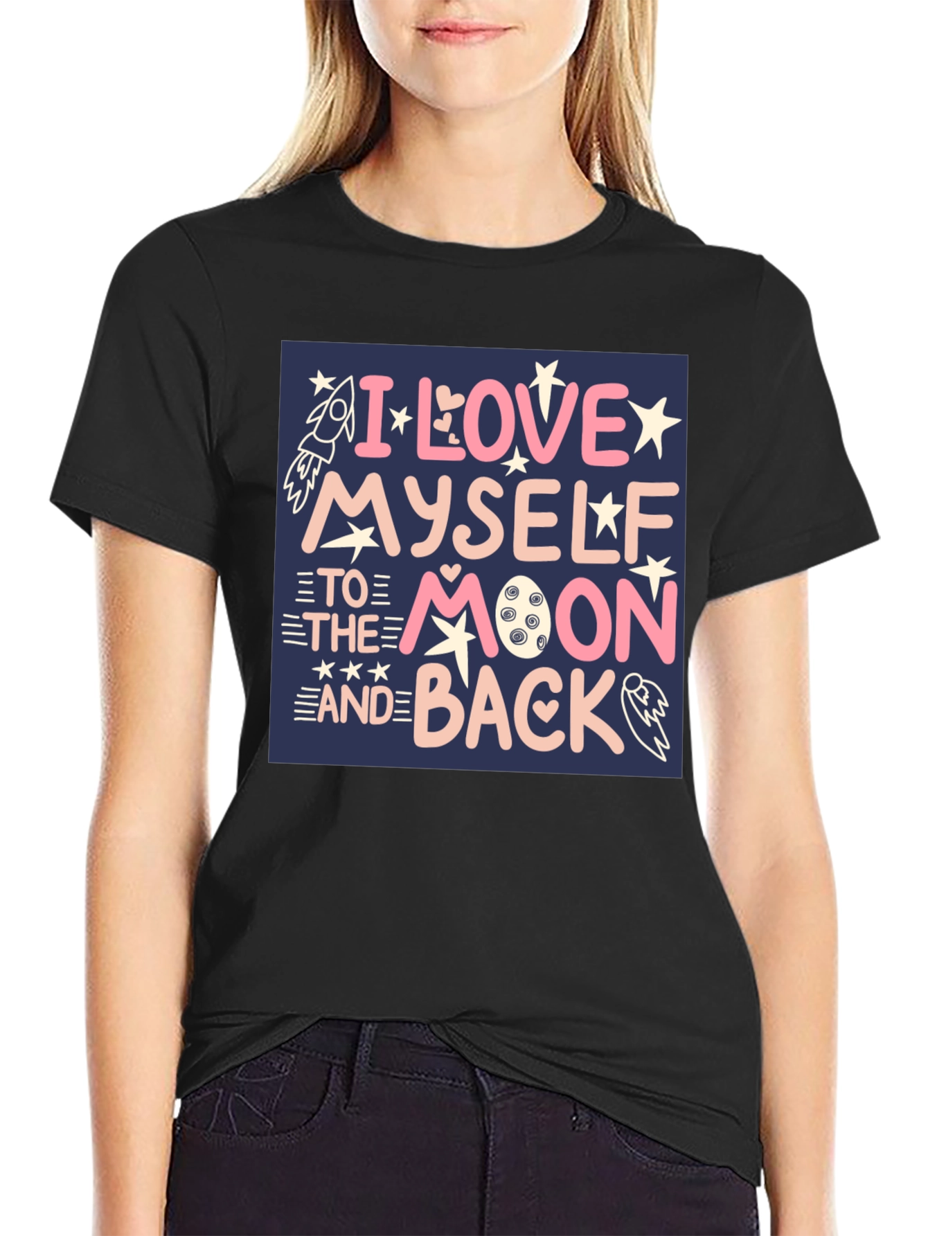 I Love Myself To The Moon Graphic Tee