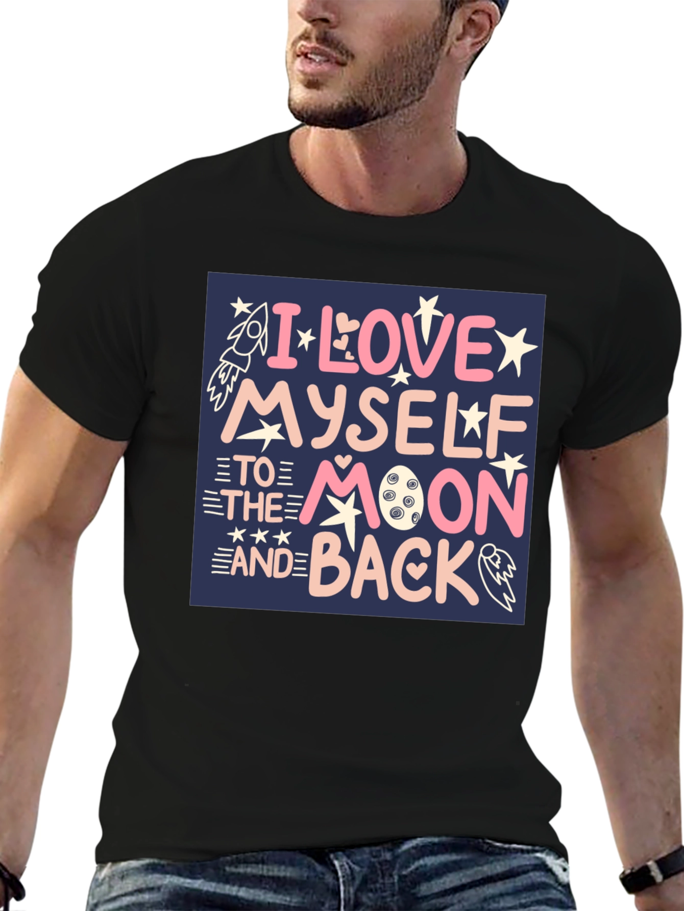I Love Myself To The Moon Graphic Tee