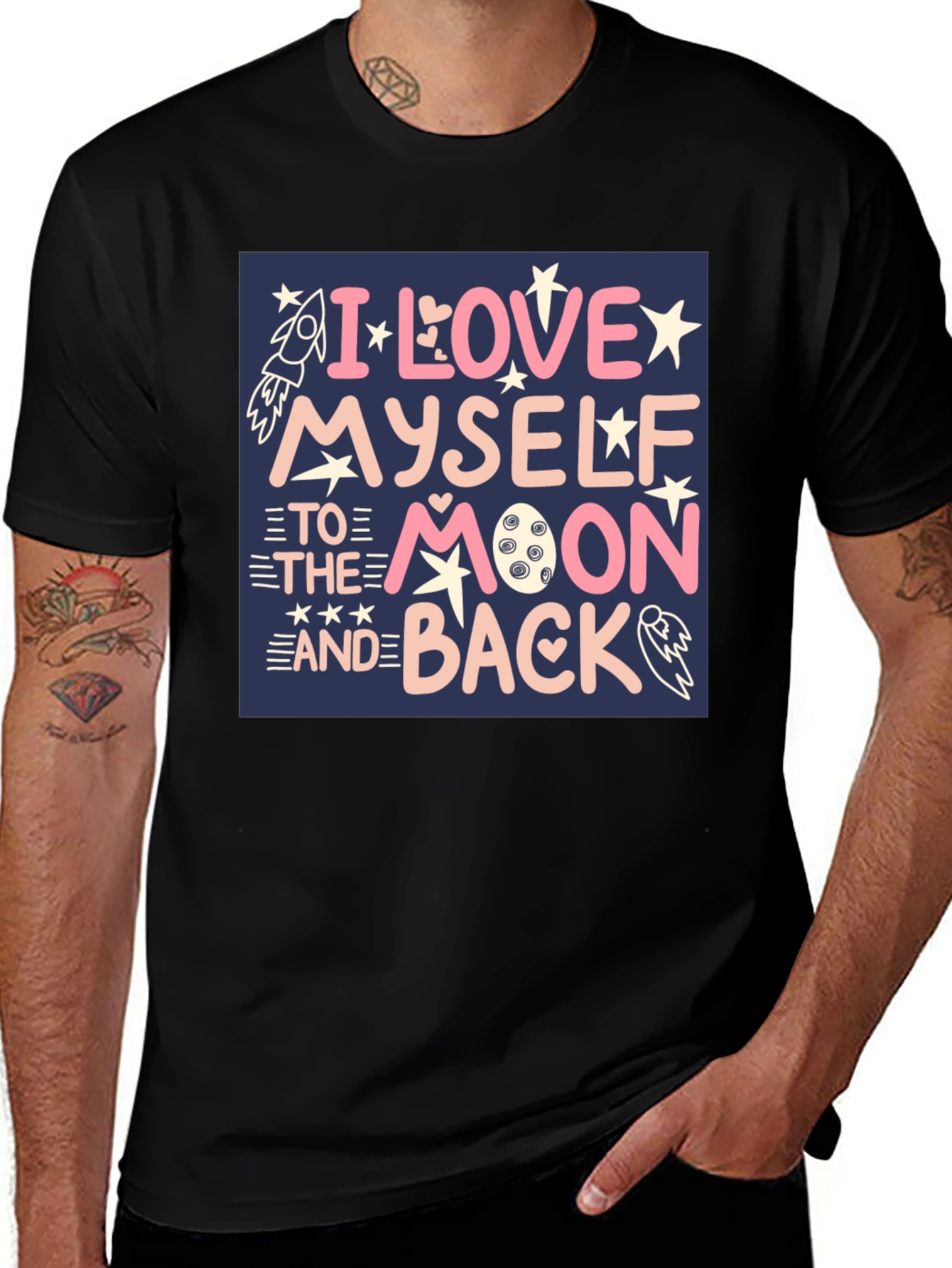 I Love Myself To The Moon Graphic Tee