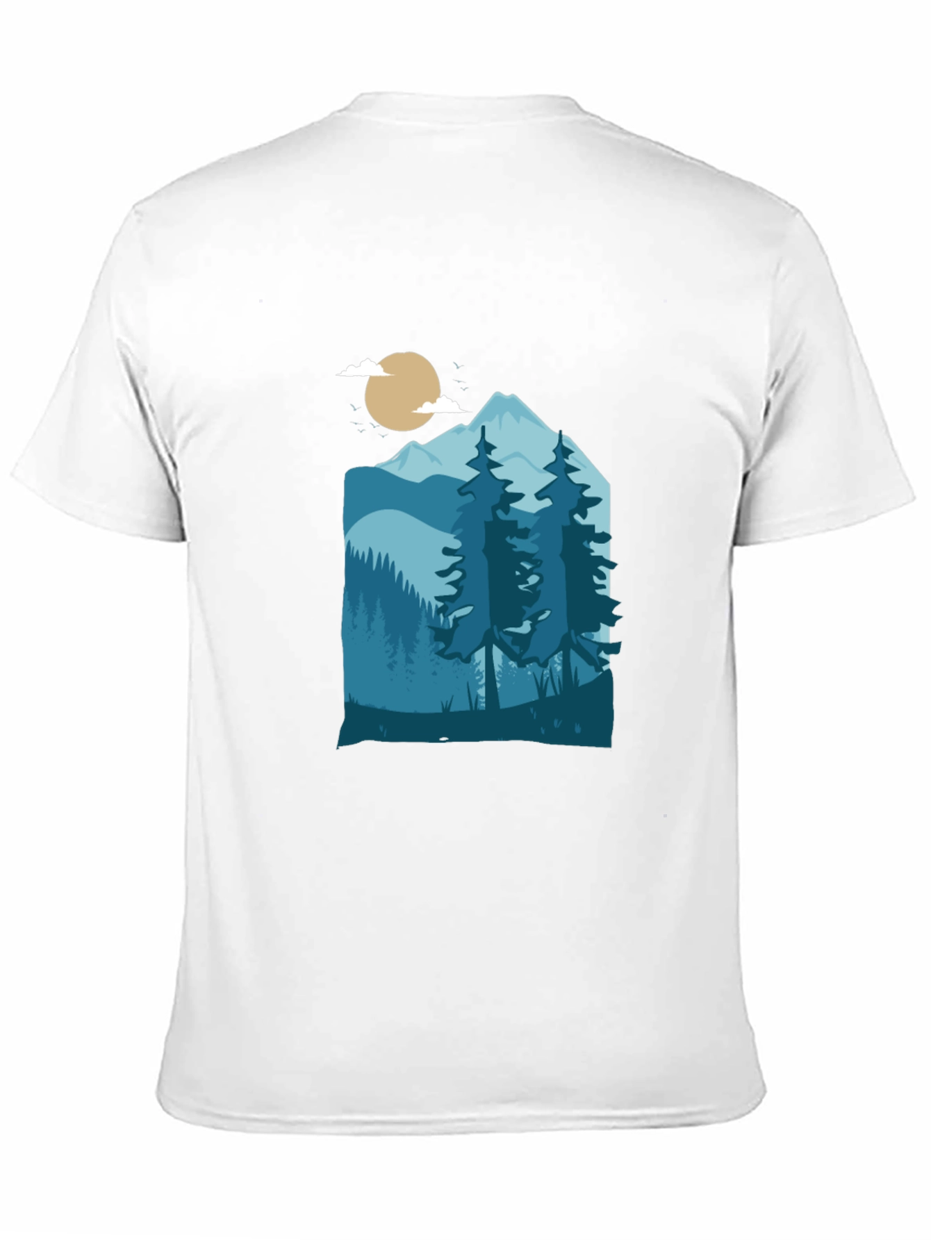 Mountain Scene Graphic Tee - Nature Inspired T-Shirt