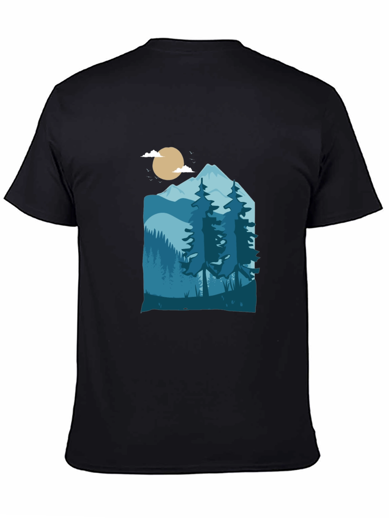 Mountain Scene Graphic Tee - Nature Inspired T-Shirt