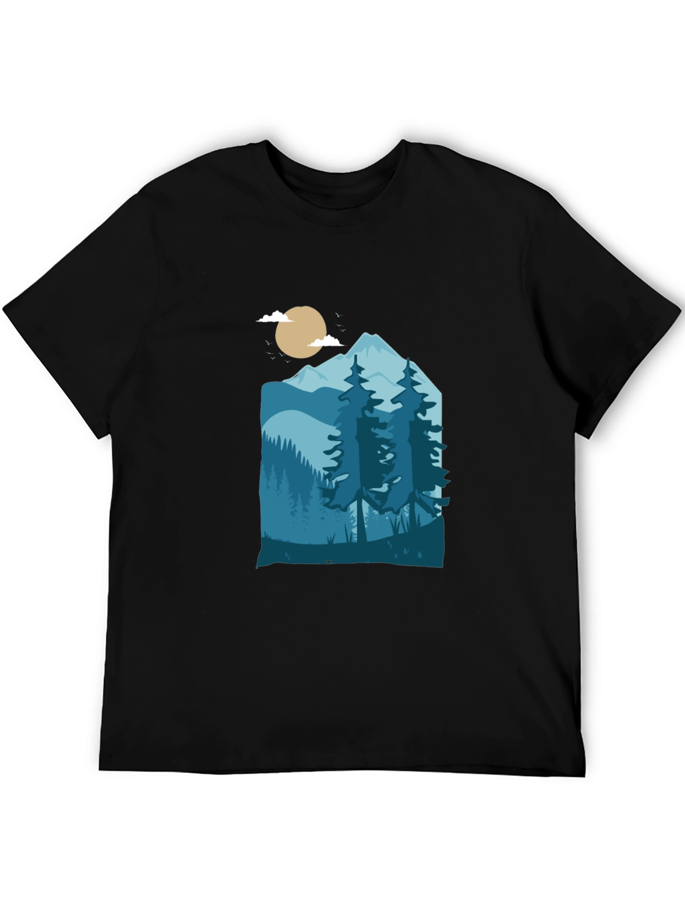 Mountain Scene Graphic Tee - Nature Inspired T-Shirt