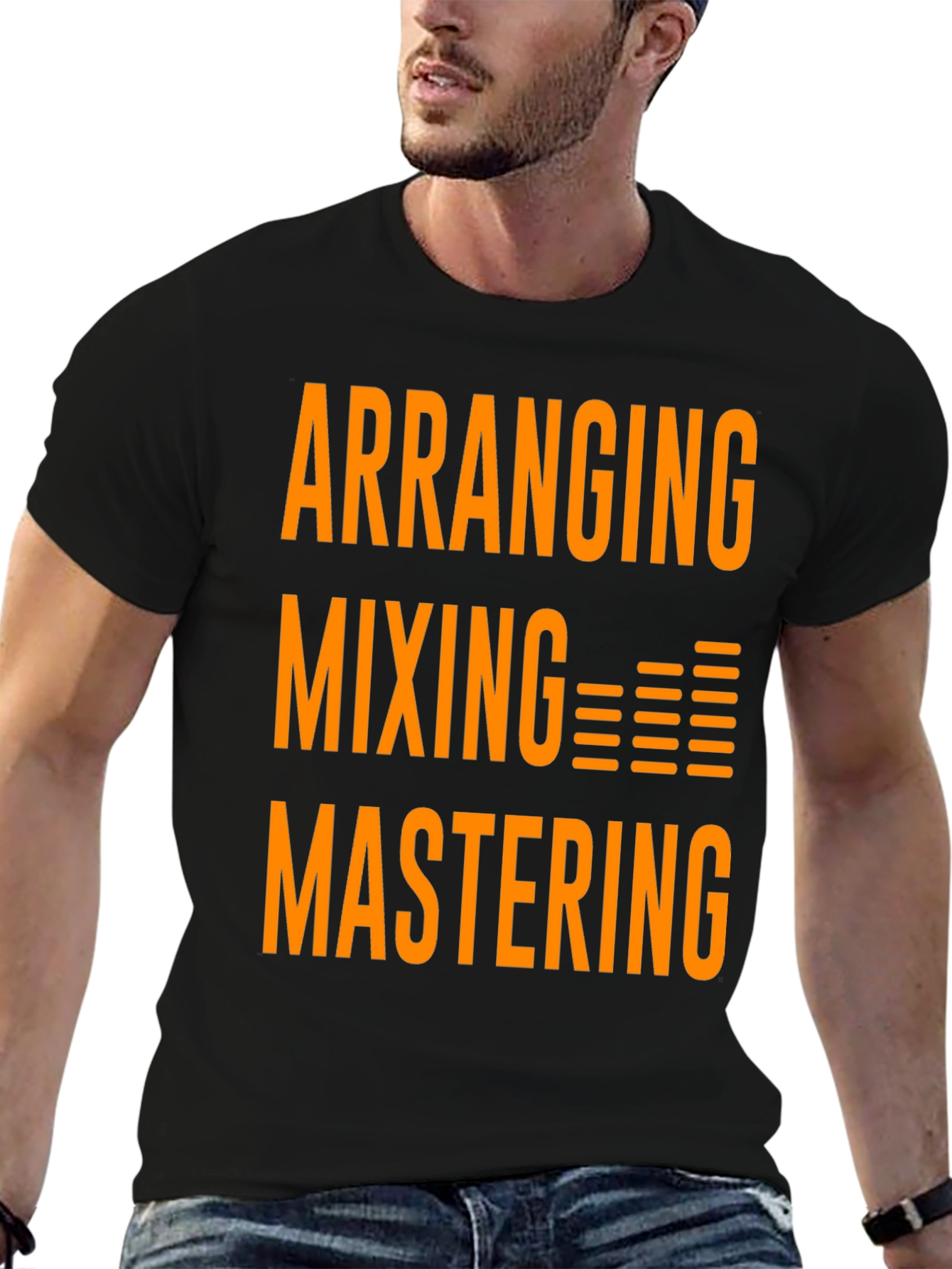 Arranging Mixing Mastering T-Shirt - Black Graphic Tee