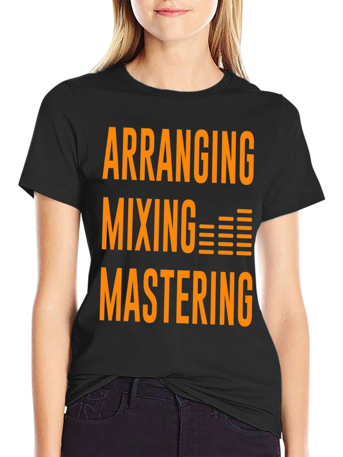 Arranging Mixing Mastering T-Shirt - Black Graphic Tee