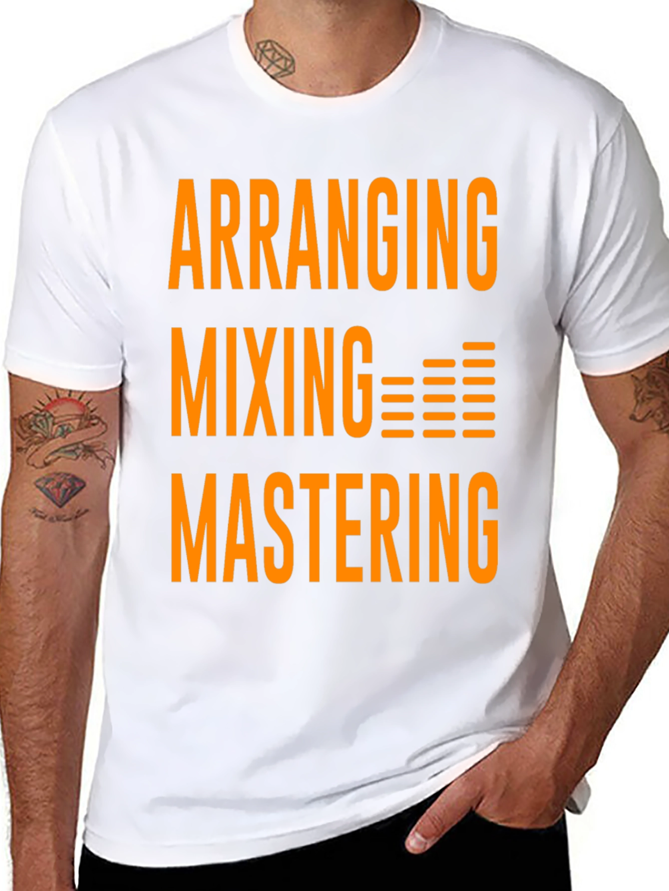Arranging Mixing Mastering T-Shirt - Black Graphic Tee