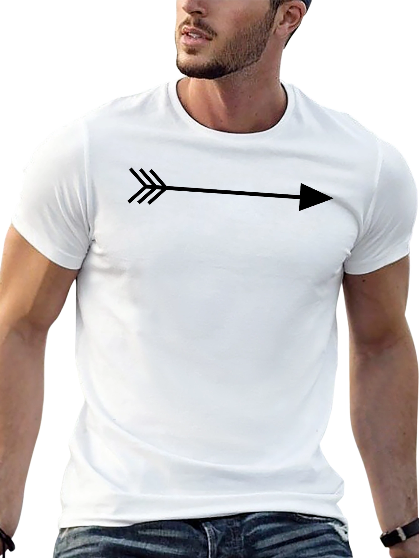 Arrow Graphic Print Mens T-Shirt