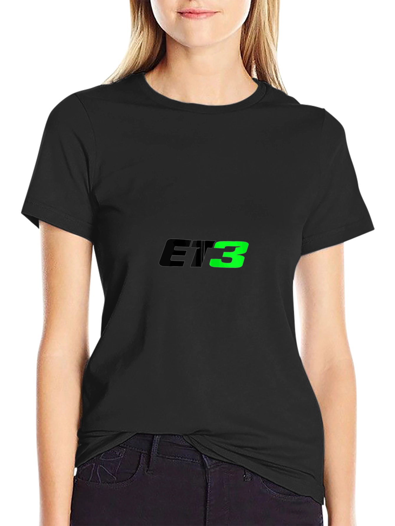 ET3 Graphic Tee - Black Cotton Blend