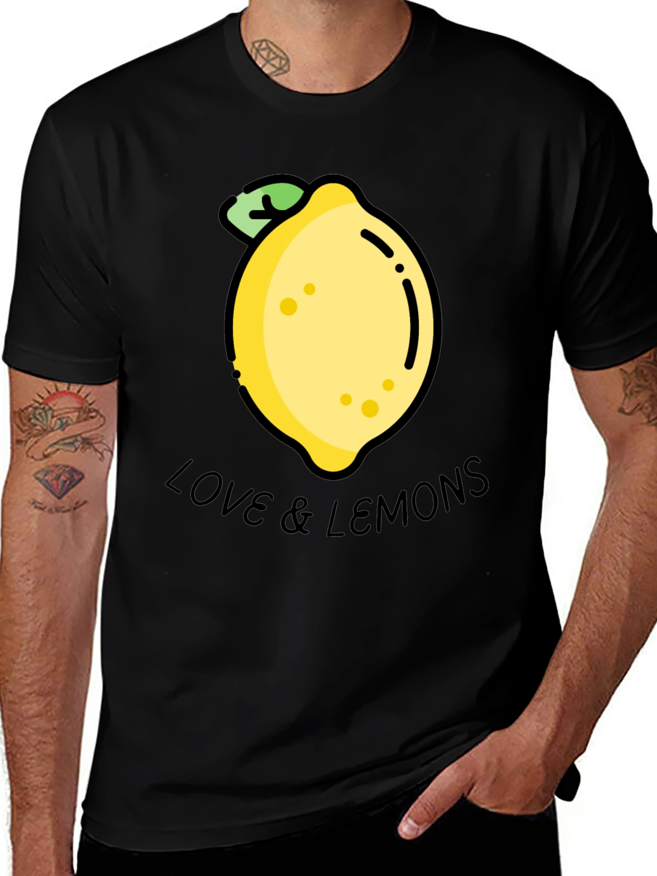 Love & Lemons Graphic Tee - Unisex Black T-Shirt