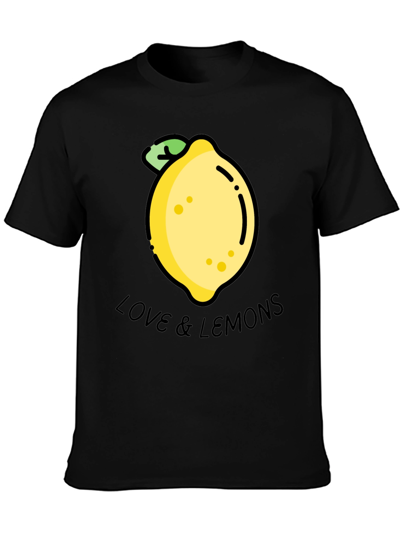 Love & Lemons Graphic Tee - Unisex Black T-Shirt