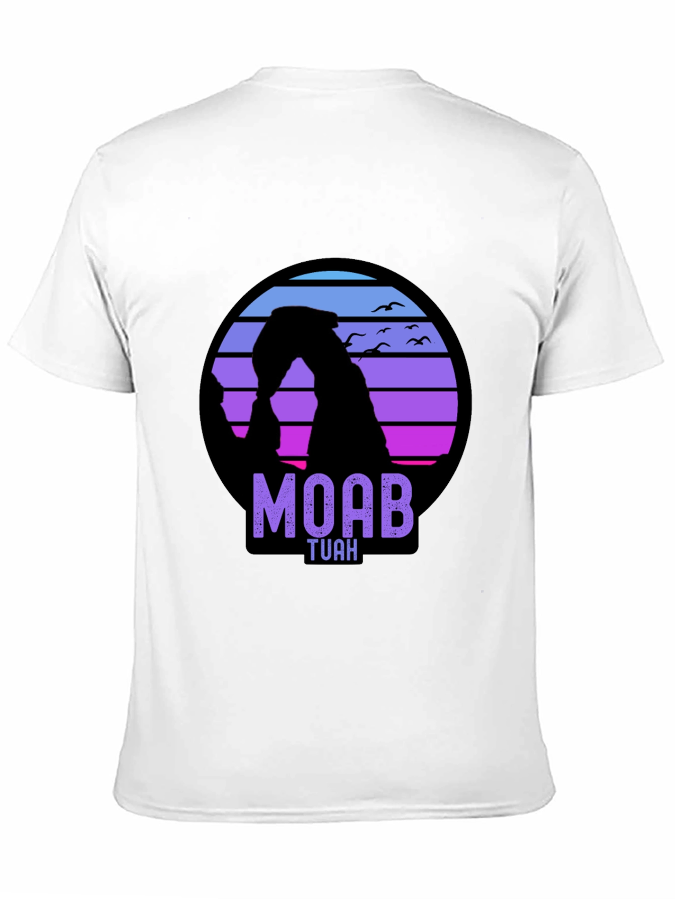 Moab Tuah Arch T-Shirt - Retro Sunset Design