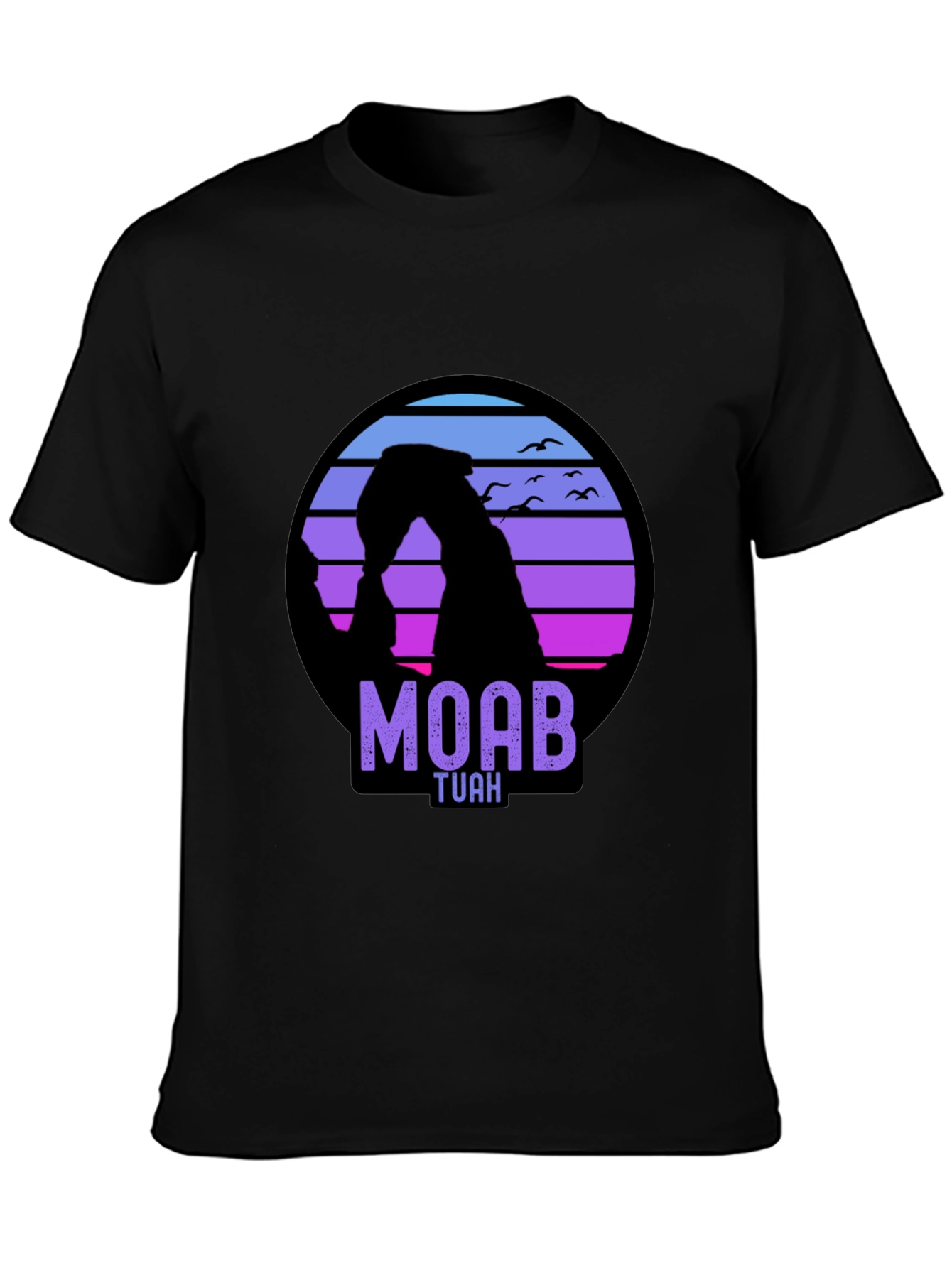 Moab Tuah Arch T-Shirt - Retro Sunset Design