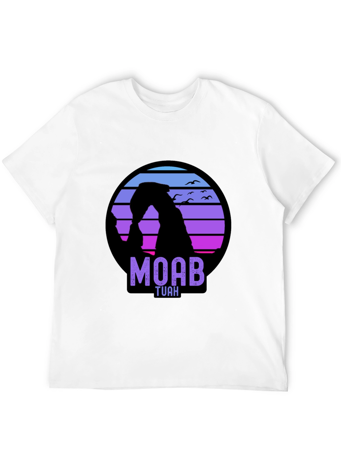 Moab Tuah Arch T-Shirt - Retro Sunset Design