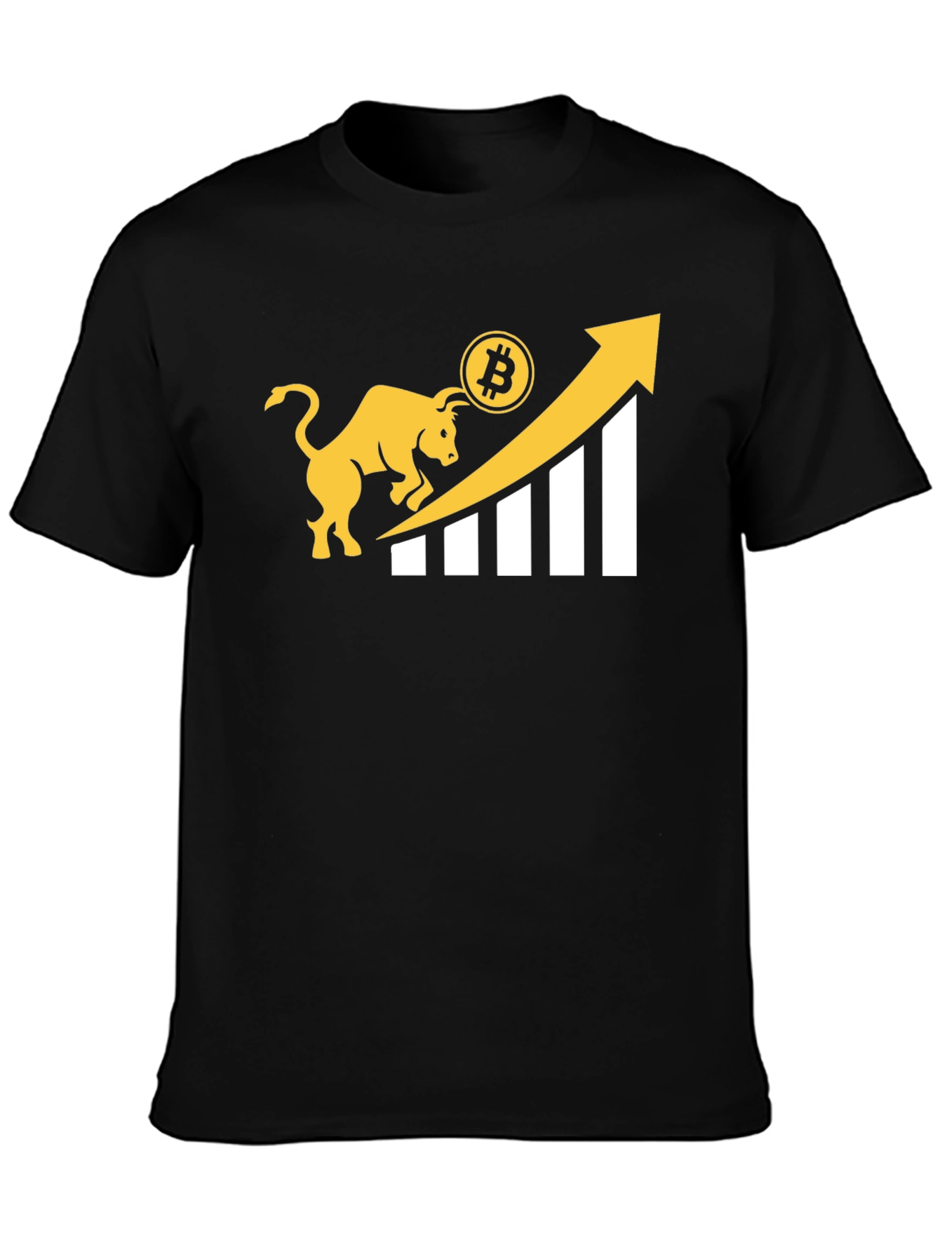 Bitcoin Bull Run Black T-Shirt - Crypto Investor