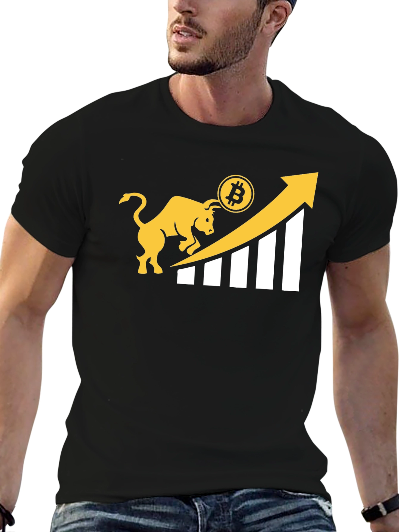 Bitcoin Bull Run Black T-Shirt - Crypto Investor